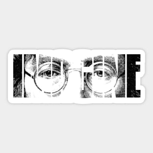 Imagine Eyes Sticker